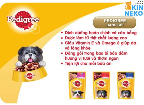 công dụng pate pedigree cho chó gói 130g