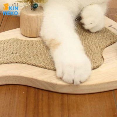 đồ chơi mèo đuôi chổi tích hợp bàn cào móng cho mèo