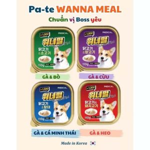 pate cho chó wanna meal 100g
