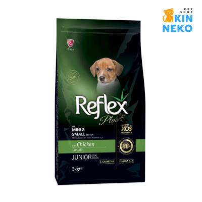 reflex plus mini và small breed junior dog food chicken