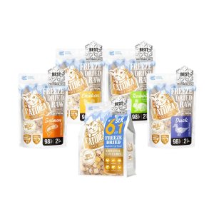 Snack Cho Mèo Thịt Tươi Sấy Thăng Hoa CATIDEA FREEZE DRIED RAW 100G