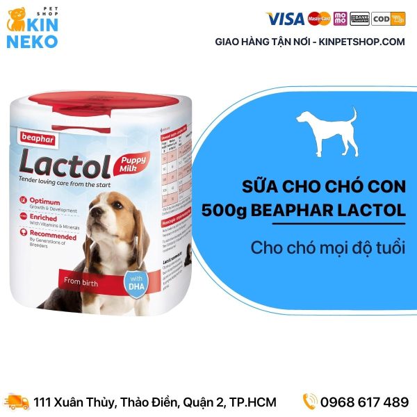 sữa cho chó con 500g beaphar lactol