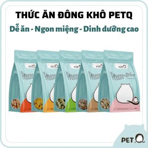 thức ăn đông khô cho thú cưng petq